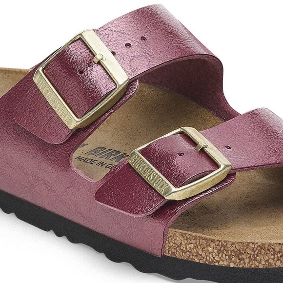Birkenstock [7] Arizona BS Birko-Flor Graceful Berry Crush Sandals - Regular Fit - Picture 5 of 13